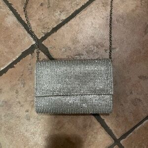 Elegant Silver Evening Clutch